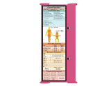 WhiteCoat Clipboard® Trifold - Pink Flight Medic Edition